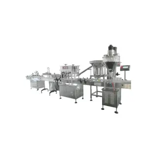 Линия для фасовки порошковой продукции в банки (с укупоркой) YF-FG