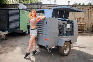 Дизельный компрессор Borey55-7