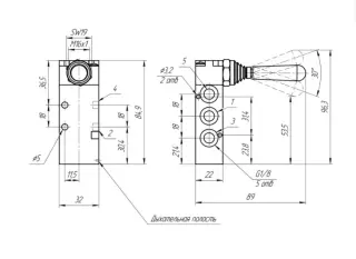 3N58-900-SS316 Распределитель 5/2. Нержавеющая сталь 316