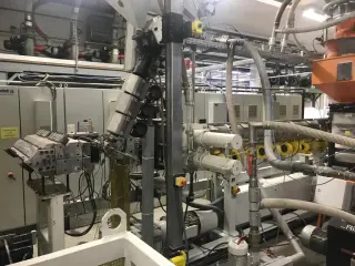 In-line линия с формовкой Illig RDM 70 KB и экструдером Battenfeld 120мм 1997 года