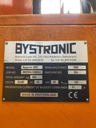 Комплекс лазерного раскроя Bysprint 3015