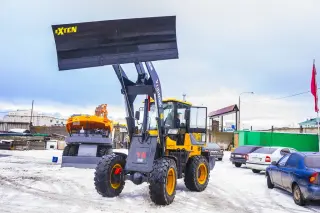 Снегоуборочный отвал для погрузчиков с гидроповоротом