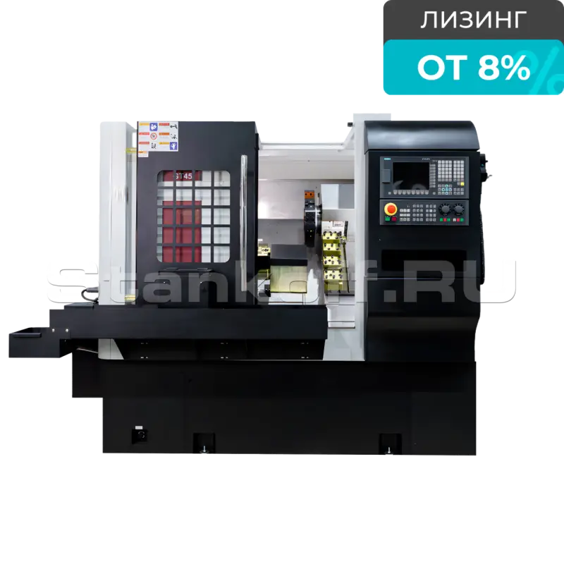 Токарный станок с ЧПУ на наклонной станине KMT с линейным суппортом GT-45