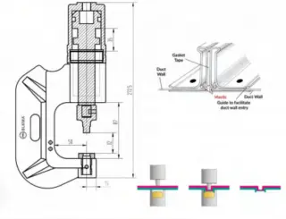 HYDRAULIC RIVETLESS RIVETING MACHINE (Гидравлическая машина беззаклепочного соединения) модель DYM-2
