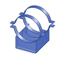 Опоры 313.ТС-008.011 скользящие хомутовые