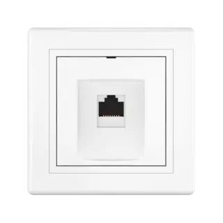 Розетка скрытой установки CADUCEUS ALING PRESTIGE компьютерная с модулем Keystone RJ45 8P8C cat.6, FTP