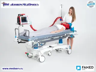 Каталка медицинская WP-09 (Strider), Famed Zywiec, Польша - для транспортировки и обследования пациента при помощи С-дуги