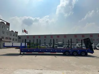 Полуприцеп-трал с трапами TONGYADA CTY9603TDPS низкорамный, 3-оси,тновый