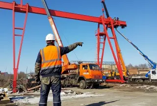 Монтаж и демонтаж кранов мостовых, козловых, кран балок