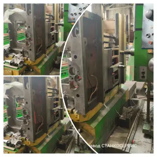 Обработка каретки на расточном станке
