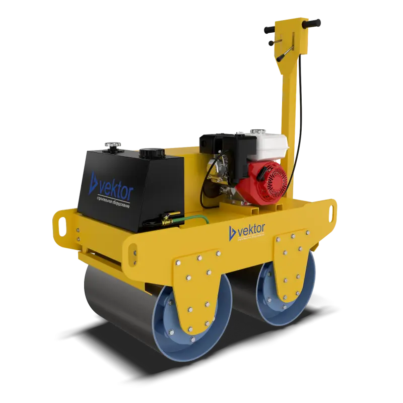 Виброкаток двухвальцовый Vektor VRDR-600, двигатель бензиновый