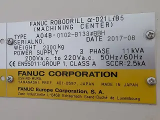 Вертикально-фрезерный обрабатывающий центр FANUC ROBODRILL Alpha-D21LiB5