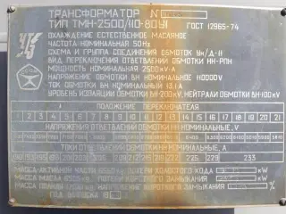 ТМН-2500/35-80У 2500КВА