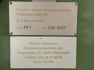 Фрезерный станок Deckel - FP1