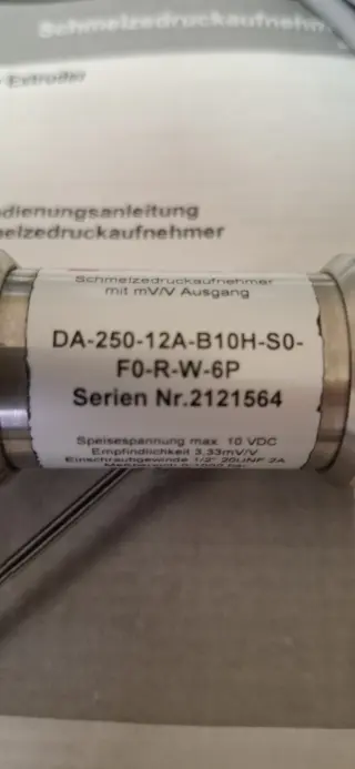 Датчик давления gneuss da-250-12a-b10h-s0- f0-r-w-6p serien nr.2121564