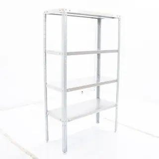 Стеллаж из нержавеющей стали 940х490х1600 (в разборе) оц.угол