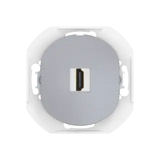 Розетка скрытой установки CADUCEUS ALING EON с модулем Keystone HDMI тип A-A, механизм