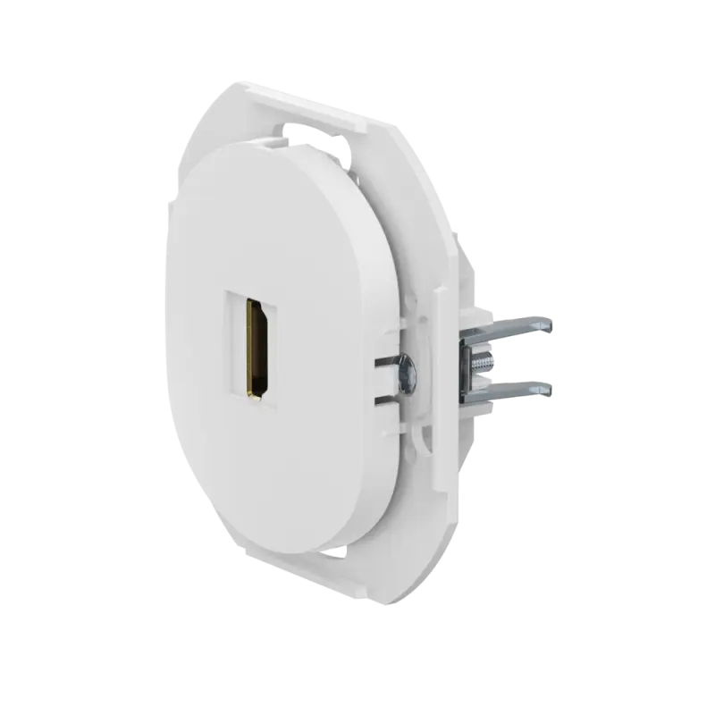 Розетка скрытой установки CADUCEUS ALING EON с модулем Keystone HDMI тип A-A, механизм