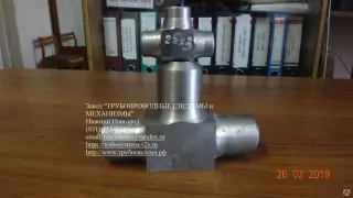 Тройник стальной точеный толстостенный геометрия по ГОСТ 17376-2001