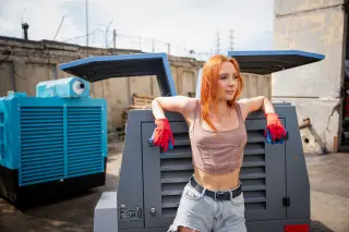 Дизельный компрессор Borey55-7