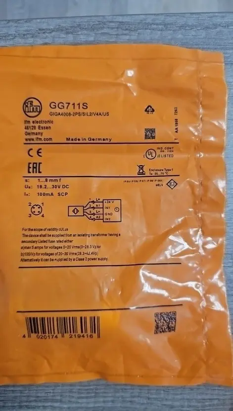 Индуктивный датчик безопасности IFM Electronic GG711S