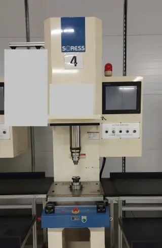 Высокоскоростной сервопресс (Servo press) сборочный HSVP-050C - сборка водяных насосов, запрессовка подшипников