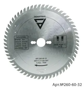 216-64-17. Пильный диск универсальный 216x1.7x1.1x30x64T ATB