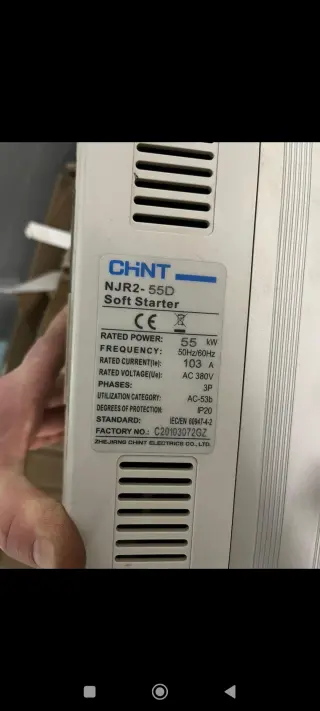 Плавный пуск двигателя CHNT NJR2-55D