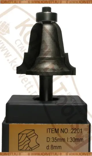 2201-35 Al.Фреза кромочная фигурная D35 H30 Х8 (2)