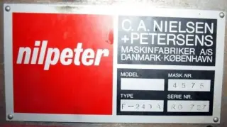 Nilpeter F-240A 7 секций 1987г