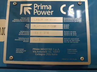 Установка лазерной резки Platino fiber 1530f (Prima Power, Италия)