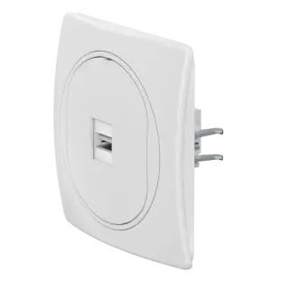 Розетка скрытой установки CADUCEUS ALING EON с модулем Keystone USB 2.0 тип A-A