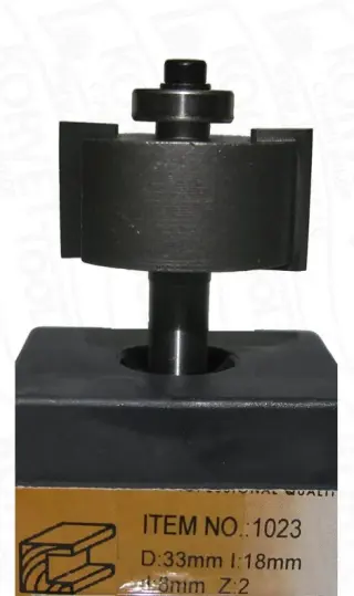 1023-40 Gl.Фреза кромочная фальцевая  H40, D33, L35 Х12 глуб.10