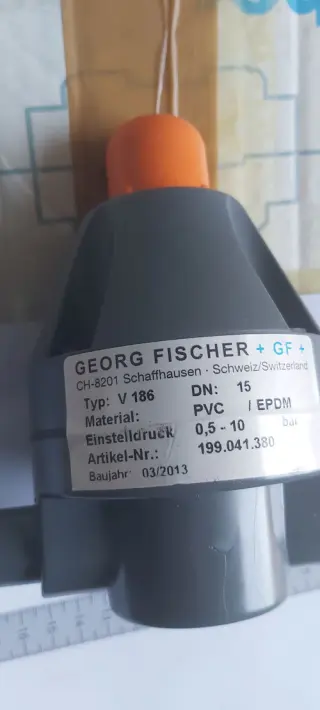 Клапан поддержания давления +GF+, PVC/EPDM, ТИП V 186, DN15)