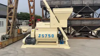 Бетоносмеситель JS750 со скиповой загрузкой