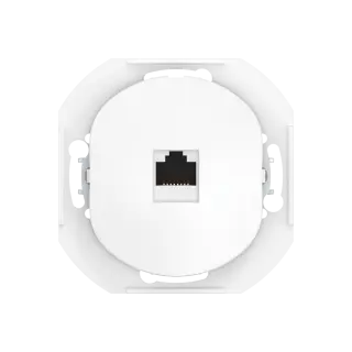 Розетка скрытой установки компьютерная CADUCEUS ALING EON с модулем Keystone RJ45 8P8C, cat.6A, UTP, механизм