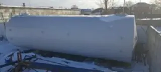 Емкость горизонтальная, объем -50 куб.м., стальная
