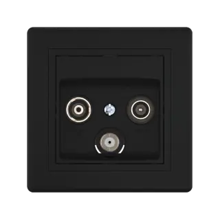 Розетка скрытой установки CADUCEUS ALING PRESTIGE антенная TV/FM/SAT, оконечная