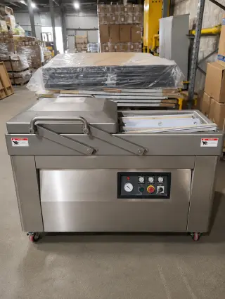 DZ-510/2SA (HVC-510S/2A) SS (нерж.) Напольная двухкамерная вакуум-упаковочная машина