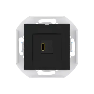Розетка скрытой установки CADUCEUS ALING PRESTIGE USB, тип С, для зарядки, 1-го устройства, 3А, 5В=, 250В~, механизм