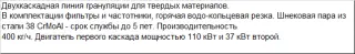 Грануляция твердых отходов с водо-кольцевой резкой