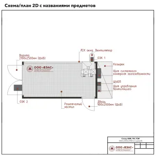 Склад ГСМ 5000х2450х2900