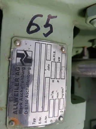 Нефтяной насос ALLWEILER CGA-Xg 32-160 с хранения