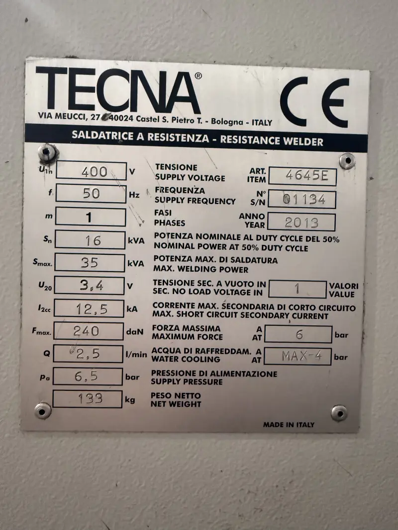 Машина контактной сварки Tecna 4645E