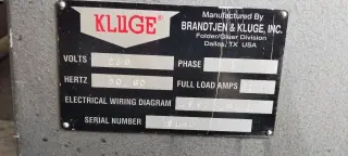Фальцевально склеивающая линия Kluge Unifold Folder Gluer, USA, 2000 г.в