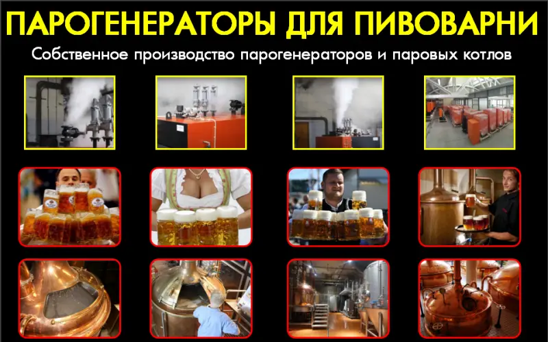 парогенераторы для пивзавода