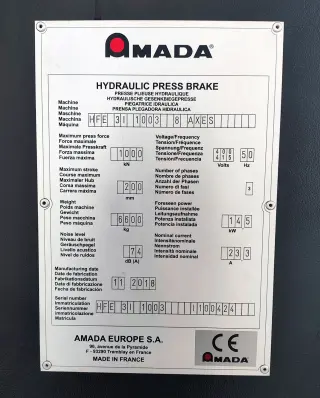 Листогибочный пресс amada HFE 3i 1003