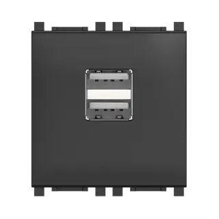 Розетка USB 2.0 тип А CADUCEUS ALING EXPERIENCE для скрытой проводки, для зарядки 2-х устройств