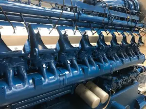 Газопоршневая электростанция MWM TCG2020V20 2 MW 50Hz 10,5 kV (двигатель тип Cat CG170-20 2MW 50Hz)