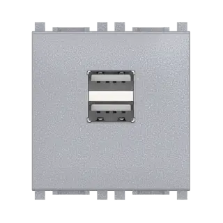 Розетка USB 2.0 тип А CADUCEUS ALING EXPERIENCE для скрытой проводки, для зарядки 2-х устройств